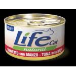 LIFE CAT NATURAL TONNETTO CON MANZO 85GR