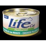 LIFE CAT NATURAL FILETTO DI POLLO CON MANZO 85GR